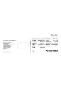 Notice Eschenbach MAXTV Prothèse auditive