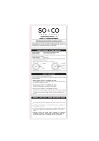 Notice So & Co CHELSEA 5036 Montre