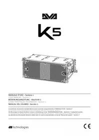 Notice DB Technologies DVA K5 Haut-parleur