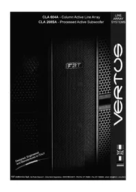 Notice FBT VERTUS CLA208SA Caisson de basses