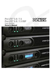 Notice CREST AUDIO PROLITE 5.0 Recepteur