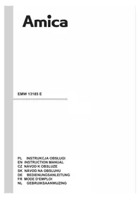Notice AMICA EMW 13185 E Microwave Oven