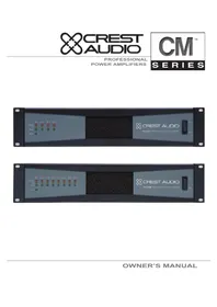 Notice CREST AUDIO CM 2208 Recepteur