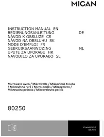 Notice AMICA 80250 Mikrovalovna pečica