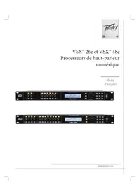 Notice PEAVEY VSX 26E Processeur