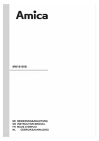 Notice AMICA MW 18105 SI Microwave Oven