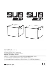 Notice DB Technologies SUB 915 Caisson de basses