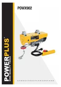 Notice PowerPlus POWX902 въжена лебедка