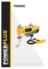 Notice PowerPlus POWX903 въжена лебедка