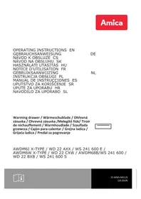 Notice AMICA WS 241 600 S Vyhrievané zásuvky a skrine