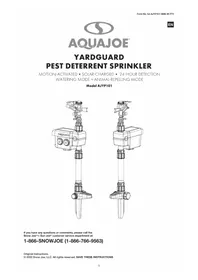 Notice Aqua Joe AJYP101 Détecteur de mouvements