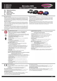 Notice Jamara MERCEDESAMG GLC 63 S COUPE 4 WD Jouets