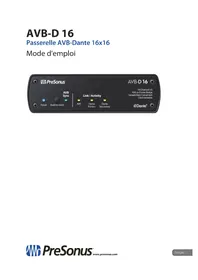 Notice PRESONUS AVBD16 Commutateur
