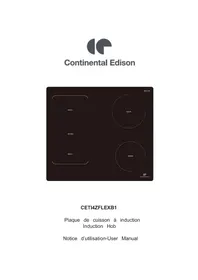Notice CONTINENTAL EDISON CETI4ZFLEXB1 Cuisinière