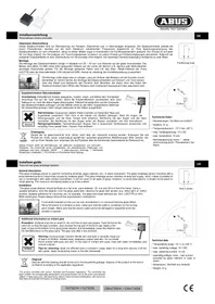 Notice ABUS FU7300B Système d'alarme