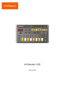 Notice ROLAND J6 Synthétiseur