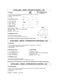 Notice VELLEMAN SVPSL3R Sonneur d'alarme