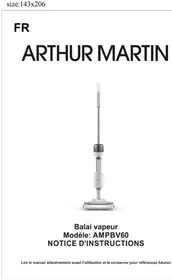 Notice ARTHUR MARTIN AMPBV60 Nettoyeur à vapeur