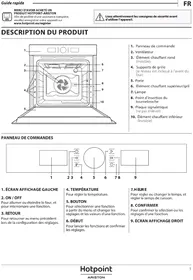 Notice HOTPOINT FI4854PBLHA Cuisinière
