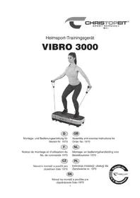 Notice Christopeit VIBRO 3000 Trilplaat