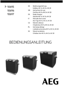 Notice AEG KK 28 Chladnička