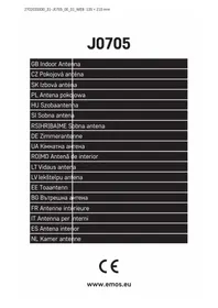 Notice Emos J0705 Antenne TV