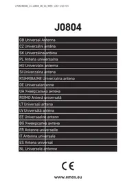 Notice Emos J0804 Antenne TV