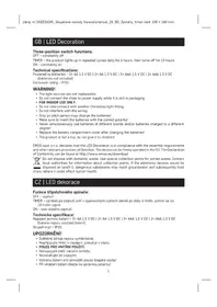 Notice Emos DCWW27 Décoration lumineuse LED