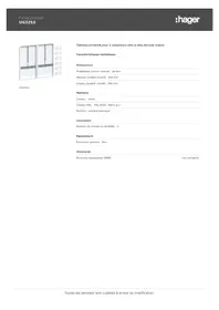 Notice HAGER UG32S3 Tableau électrique