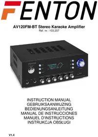 Notice Fenton AV120FMBT Recepteur