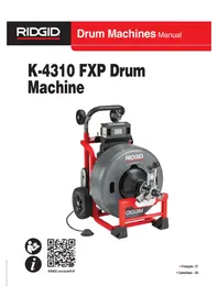 Notice RIDGID K4310 FXP Máquina para destapar tuberías