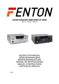 Notice Fenton AV430A Recepteur