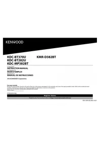 Notice KENWOOD KDCMP382BT Lecteur CD
