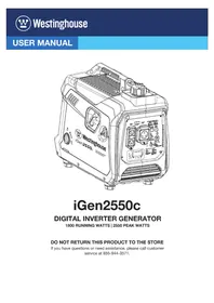 Notice WESTINGHOUSE IGEN2550C Generator