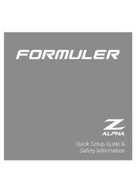 Notice Formuler Z ALPHA Recepteur