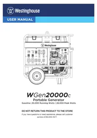 Notice WESTINGHOUSE WGEN20000C Generator