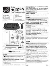 Notice Step2 HOT WHEELS CAR & TRACK PLAY TABLE 8696 Circuit jouet