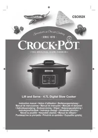 Notice CROCK POT CR052 Slow cooker