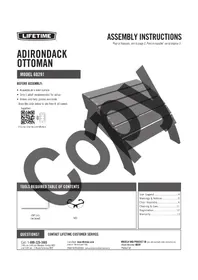 Notice Lifetime 60291 Mobilier de jardin