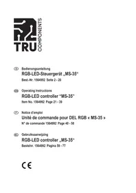 Notice Tru Components MS35 Contrôleur