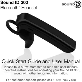 Notice SoundID 300 Bouchon d'oreille