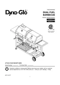 Notice Dyna-Glo DGJ810CSBD Plaque de grill