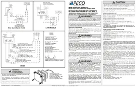 Notice PECO TH109009 Thermostat