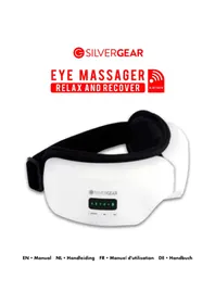 Notice Silvergear EYE MASSAGER Appareil de massage