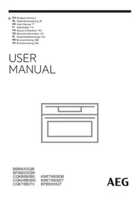 Notice AEG BBB8002QB Elektrisk ovn