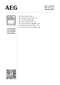 Notice AEG KPK742280B Forn elèctric