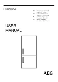 Notice AEG RCB732E7MB Hűtőszekrény