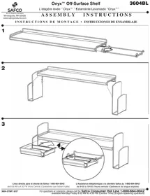 Notice Safco ONYX 3604 Étagère de bureau