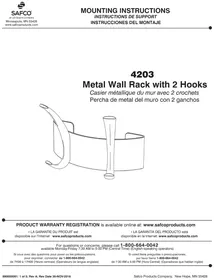 Notice Safco 4203 Porte-manteaux