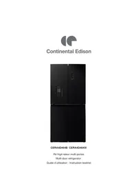 CONTINENTAL EDISON CERA4D464IX - Réfrigérateur